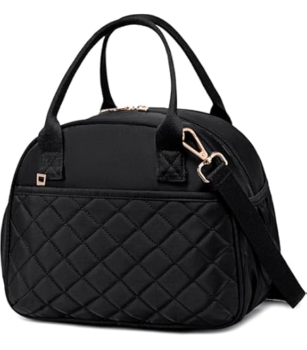 Amazon.com: LLEGASTE Black Cute Insulated Lunch Tote Bag for Women